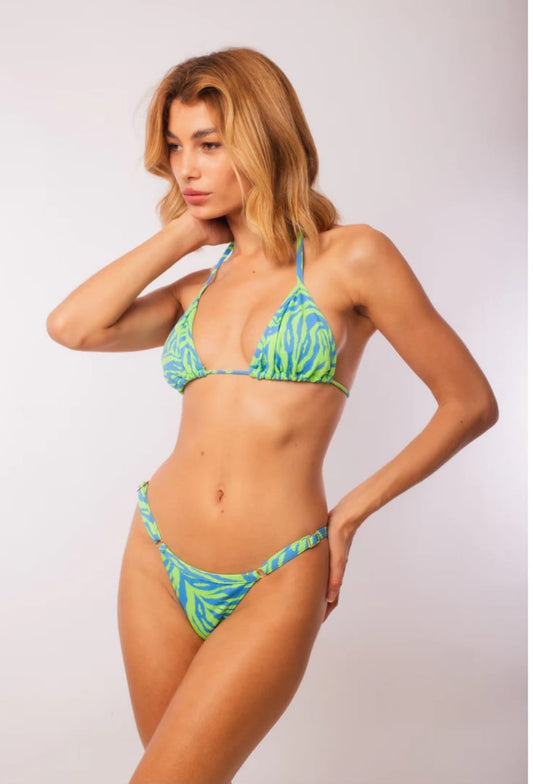 Bikini: Cebra/Verde/Azul