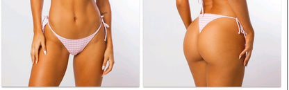 Bikini Xadrez Rosa