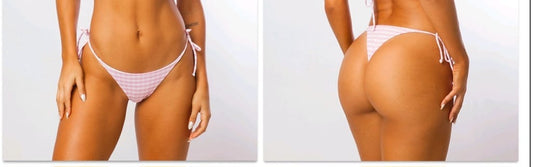 Bikini Xadrez Rosa