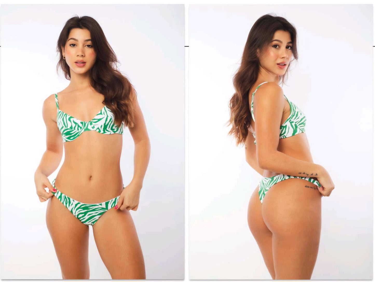 Bikini Cebra / Verde
