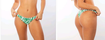 Bikini Cebra/Blanco/Verde